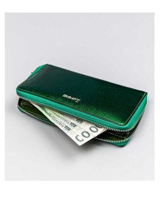 Zelená kožená dámská peněženka 76119-SH-RFID-1738