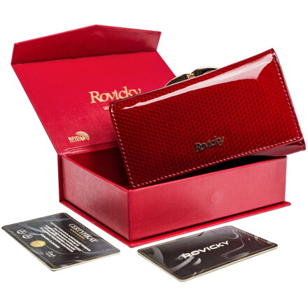 Praktická dámská peněženka ROVICKY 8810-SBRN červená
