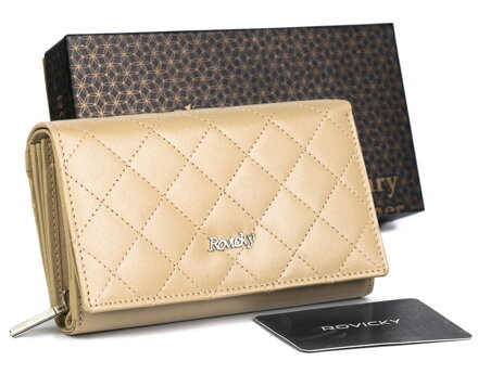 Luxusní dámská peněženka R-RD-21-GCL-Q cream 