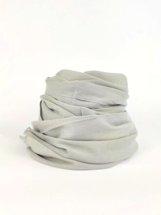 Bavlněný šátek jednobarevný šedý