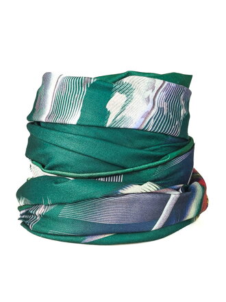 Zelený dámský pašmínový šátek