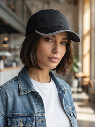 Dámská kšiltovka A-95 v černé barvě