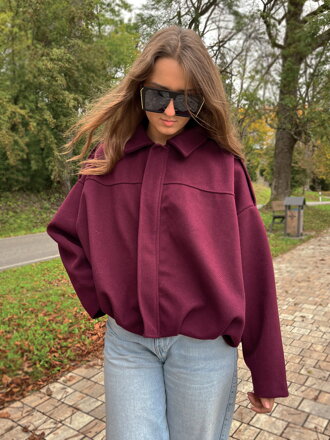 Dámská přechodná bunda oversize 