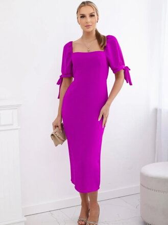 Letní dámské volné šaty ART2708 purple
