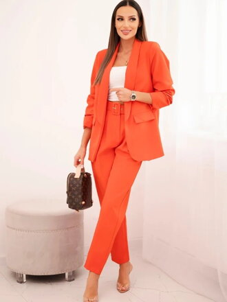 Dámský elegantní komplet 80172K ORANGE