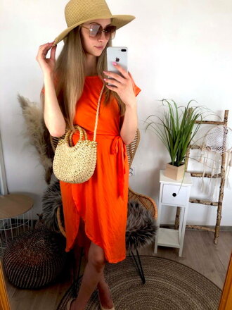 Dámské letní šaty MFY oranžové
