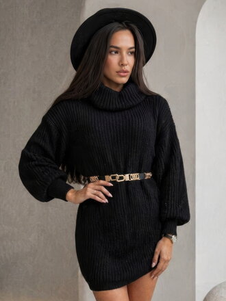 Dámský prodloužený svetr MFY černý