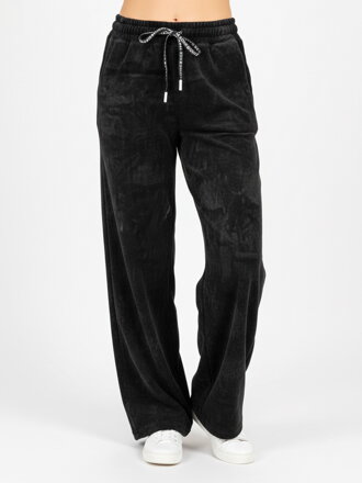 Trendy volné kalhoty v černé barvě