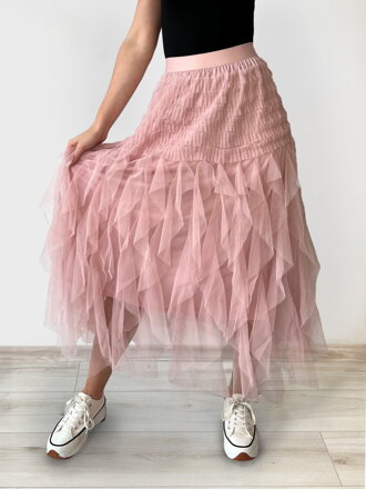 Dámská sukně v zajímavém střihu PINK