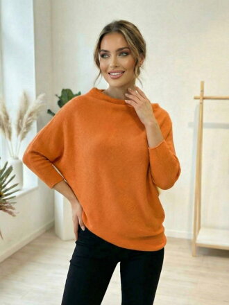 Dámský pohodlný asymetrický svetr