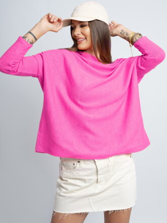 Vlněný dámský SEPHIA svetr neon-pink