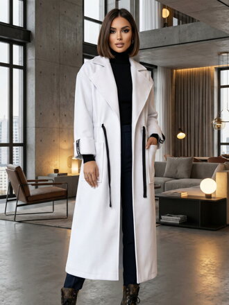 Moderní dámský kabát VSB KLOE bílý