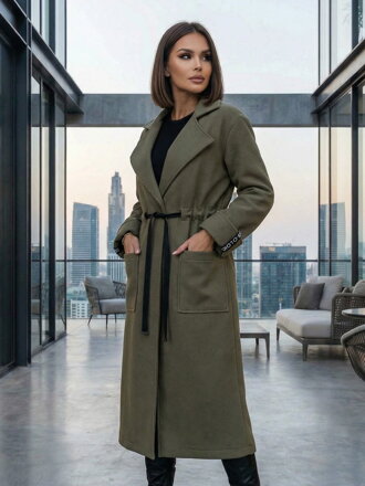 Dámský pohodlný kabát VSB KLOE zelený 