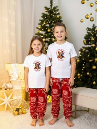 Vánoční dětské pyžamo VSB s potiskem