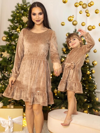 Šaty máma a dcera VSB VELVET GOLD 