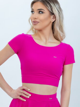 Růžový dámský croptop VSB TALIA