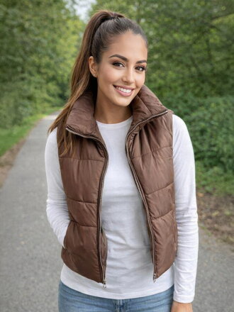 Dámská croptop vesta chocco 