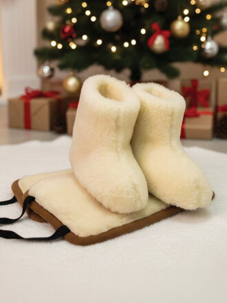 Ledvinový pás a papuče-ovčí vlna