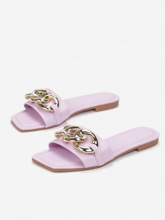 Dámské pantofle na léto lila-fialová 55-115-90
