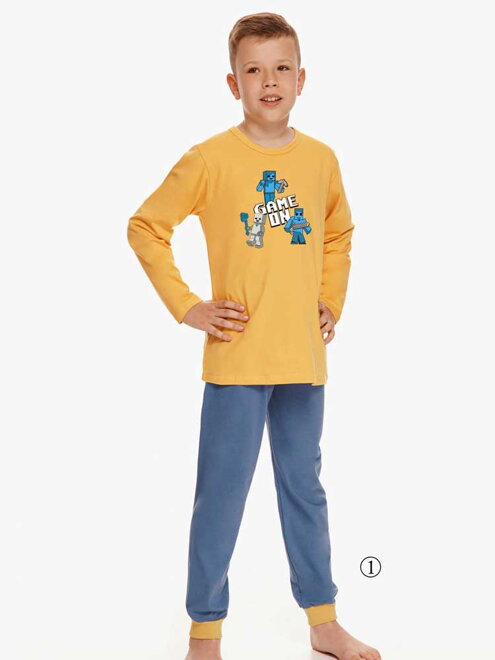 Chlapecké pyžamo JACOB 2624 modro-žluté