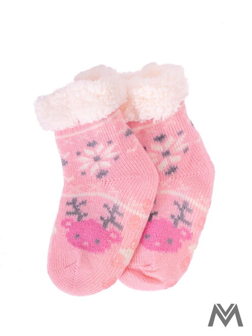 Termo ponožky Sobík pro miminka růžové