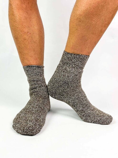 Pánské ponožky hnědý melír