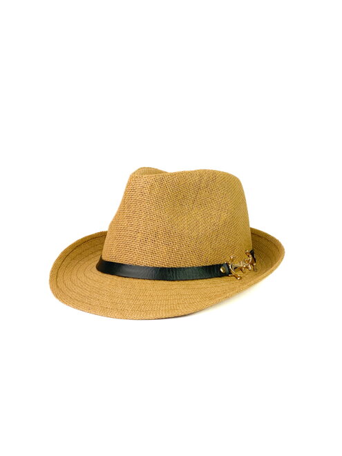 Hnědý pánský klobouk na léto 18-79