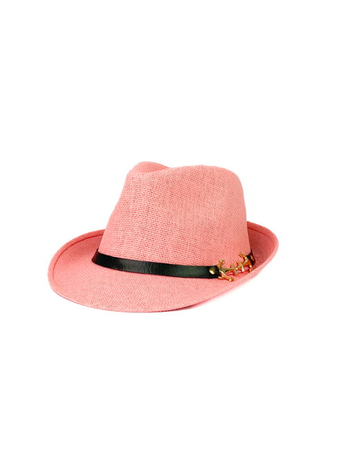 Stylový klobouk ve staro-růžové barvě 18-79