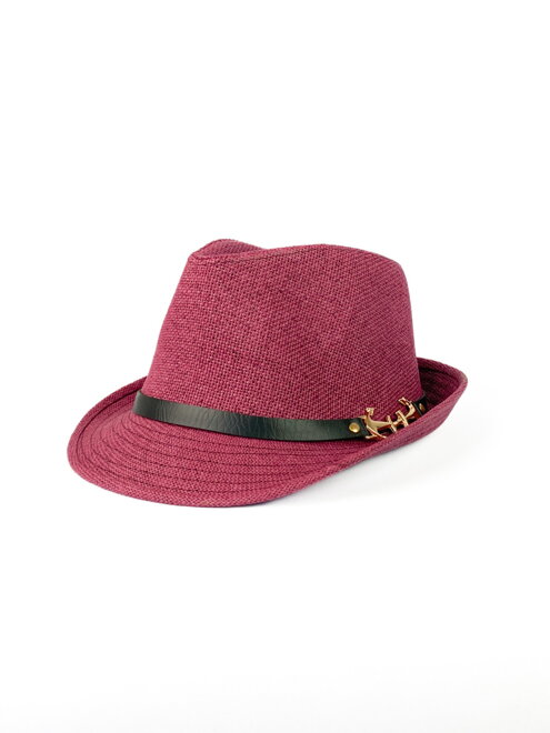 Trendový švestkový klobouk na léto 18-79