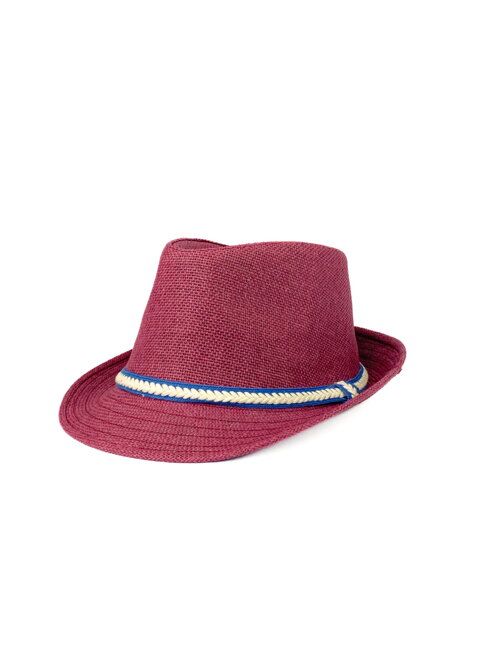 Pánský klobouk ve švestkové barvě 17-201