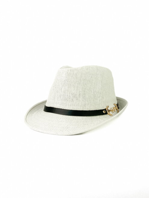 Pánský klobouk v bílé barvě 18-79