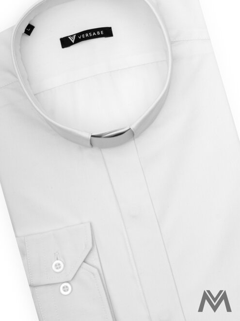 Kněžská košile VS-PK 1850K bílá 100% bavlna