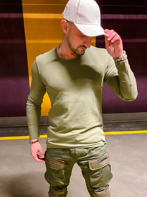 Sportovní pánské triko VSB army green