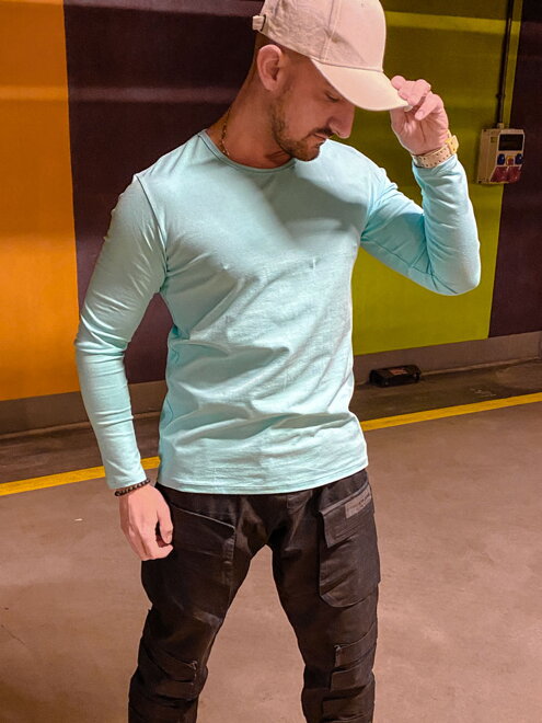 Stylové pánské triko VSB light blue