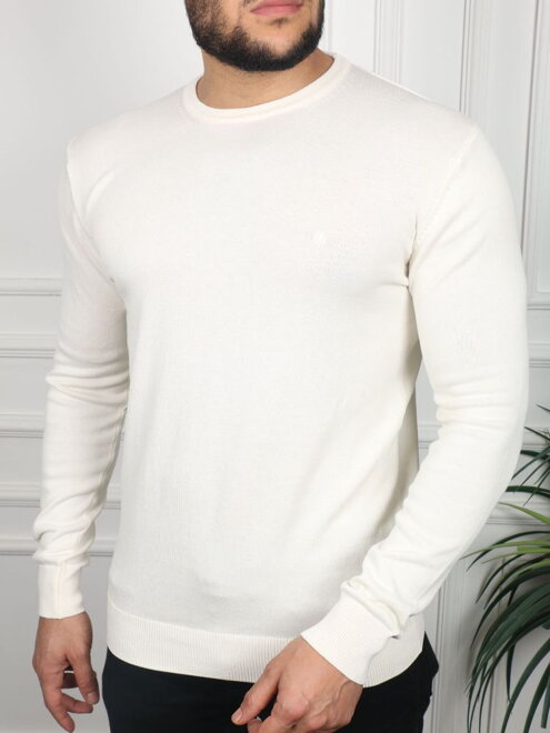 Pánský bílý pulovr 