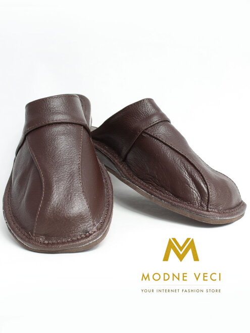 Pánské kožené šlapky Model 15A