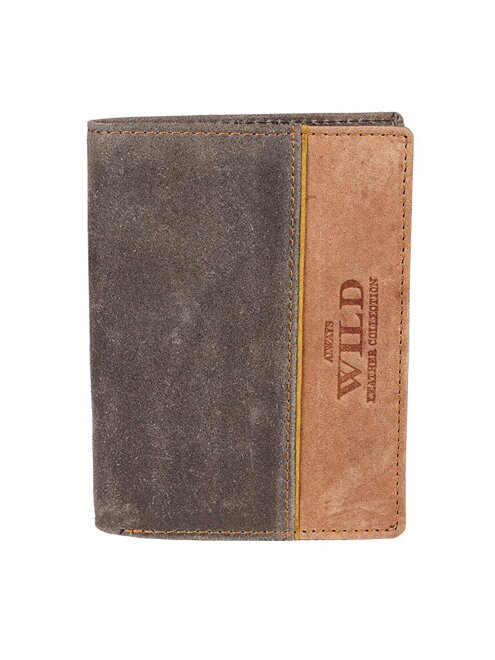 Pánská kožená peněženka Wild N4-SHS hnědá