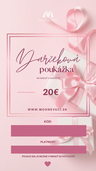 Dárková poukázka ModneVeci.sk