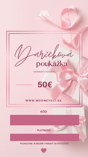 Dárková poukázka ModneVeci.sk
