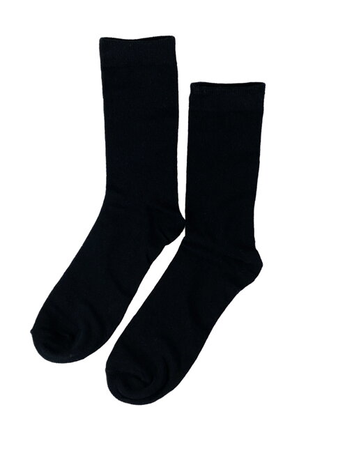 Dámské jednobarevné ponožky černé