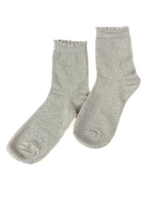 Dámské ponožky šedé se třpytkami