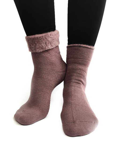 Dámské vlněné ponožky fialové