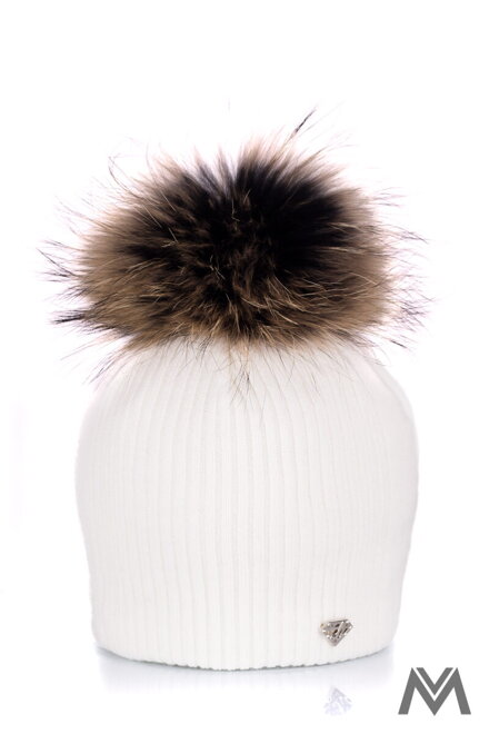 Luxusní dámská čepice v krémově bílé barvě Zuza