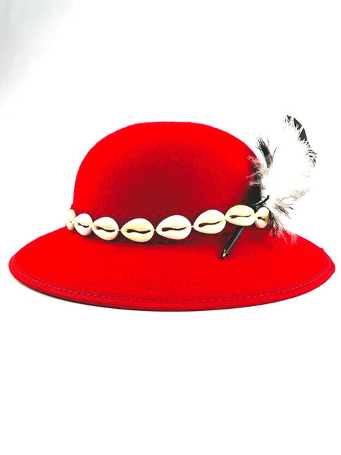Dětský goralský klobouk červený