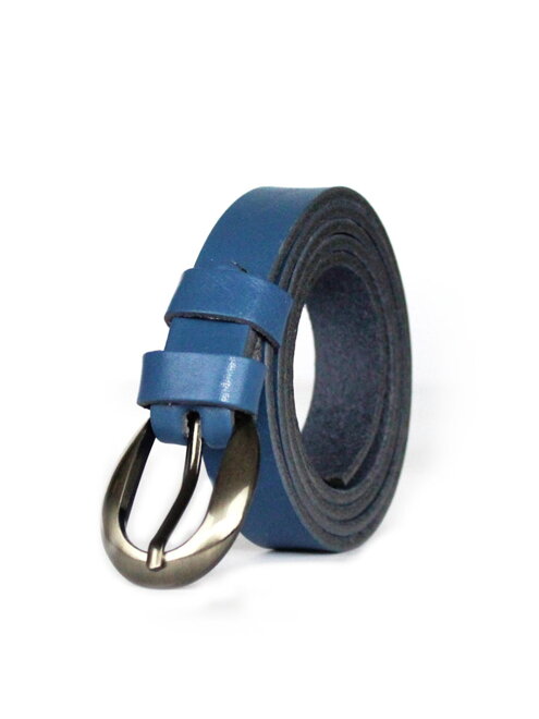 Dámský kožený pásek DM-2,5-21-44 modrý