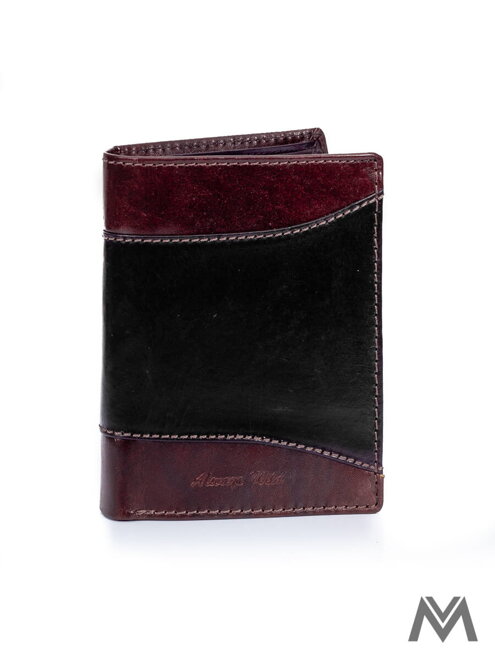 Pánská kožená peněženka WILD N4-SEL černá/hnědá