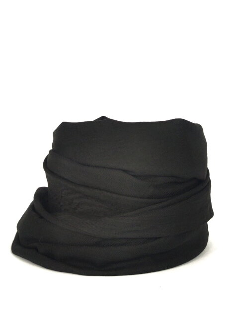 Dámský jednobarevný pašmínový šátek H-1825 černá