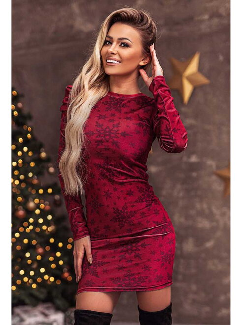 Vánoční šaty FLV 654 VINTAGE CHRISTMAS