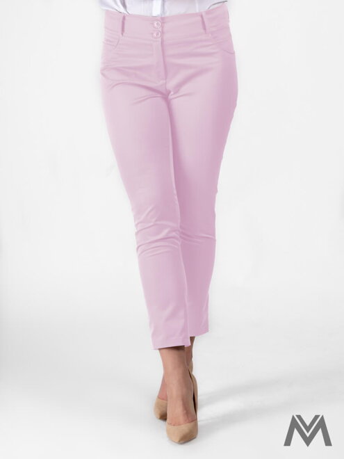 Elegantní dámské kalhoty růžové VS-DN-1801