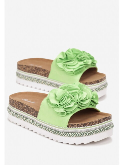 Trendy dámské pantofle A14 GREEN 